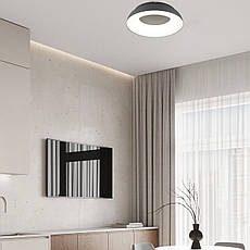 Стельова led люстра 48см 70W з пультом і додатком (97-MX6018 (480) DGY), фото 3