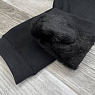 Лосини жіночі термо безшовні поліамід на хутрі Ira, розмір L-3XL, чорні, 2010, фото 2