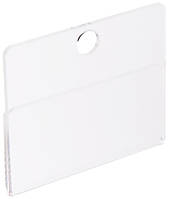 Цінникотримач на гачок 60х40мм. акрил 1,8мм. (WiS-025)