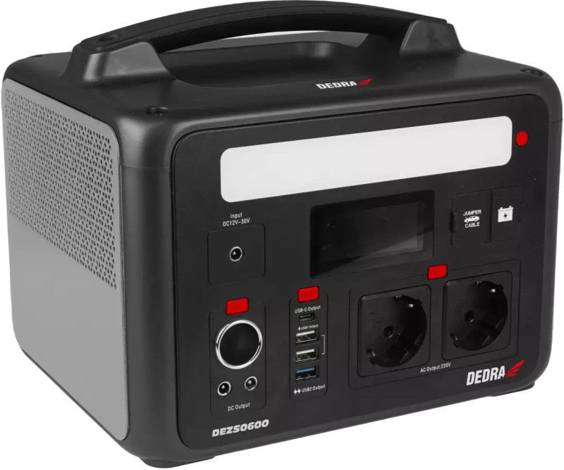 Портативна зарядна станція DEDRA 1200Вт (електростанція), фото 1