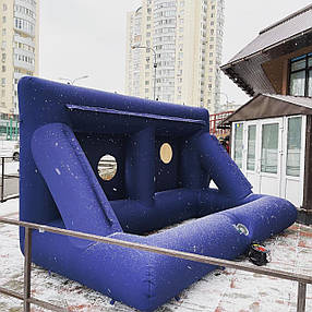 Надувні футбольні ворота з отворами для влучності 2 м, фото 2