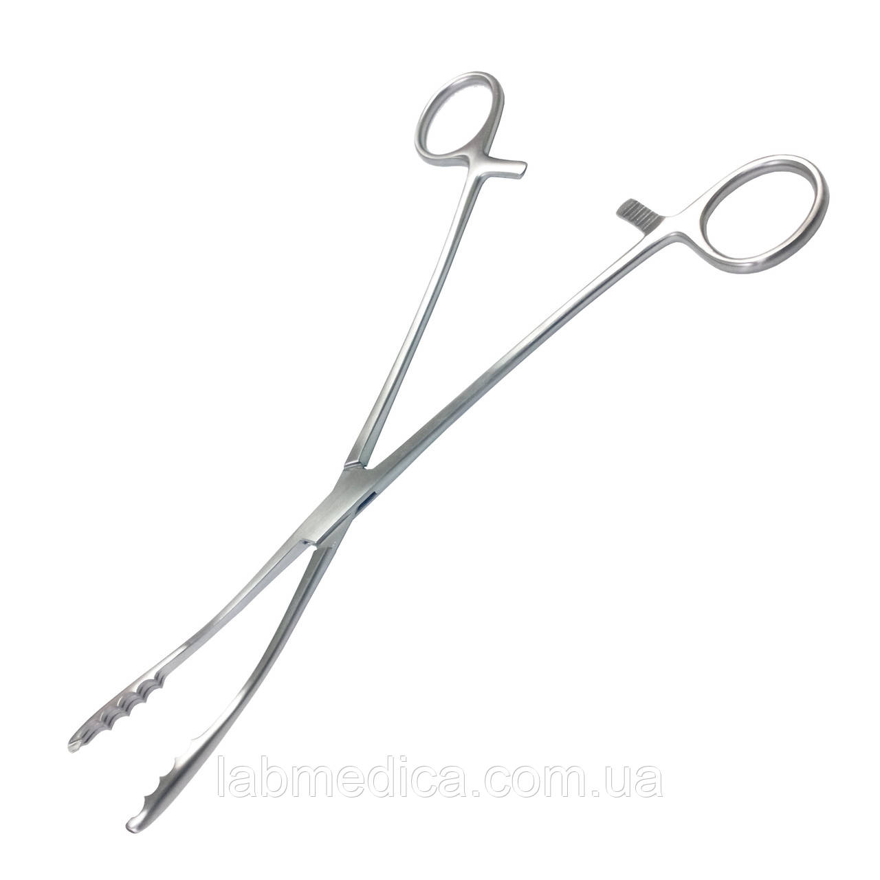 Щипці для ватних тампонів вигнуті Ulrich. Довжина 25 см SURGIWELOMED, фото 1
