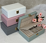 🤍Елегантний органайзер для прикрас, відмінної якості, стильний, компактний, різних кольорів, фото 6