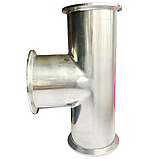 Трійник Т-подібний під кламп 3 дюйма, фото 2