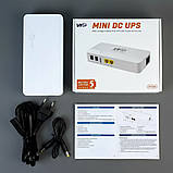 Безперебійник для роутера WiFi 8000 mA на 24 год роботи без світла з виходами на 9 та 12 В павербанк, фото 6