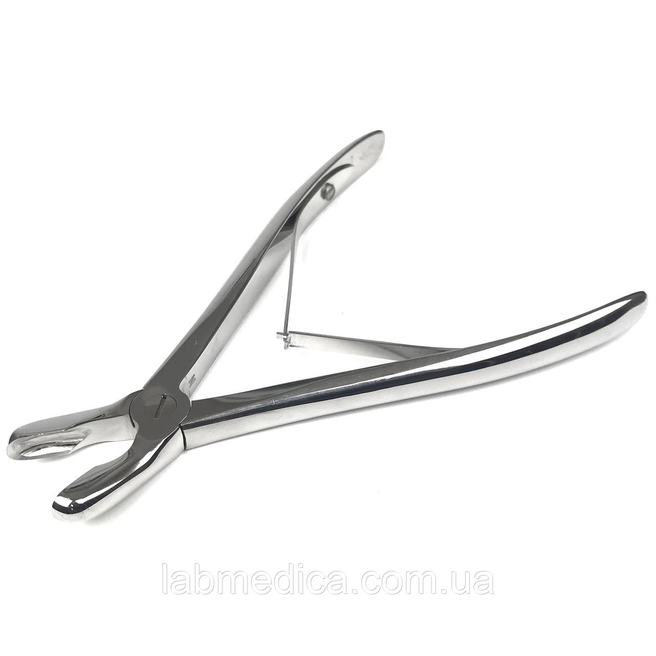 Щипці кусачки кісткові з круглими губками вигнуті LUER. Довжина 17 см, ширина 8 мм SURGIWELOMED, фото 1