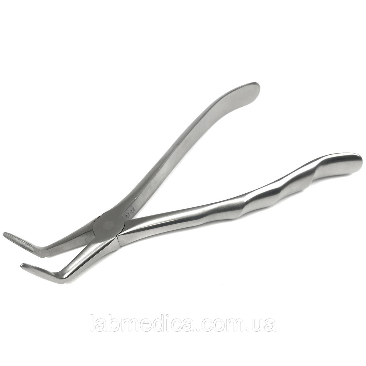 Щипці вертикально вигнуті дуже тонкі для видалення коренів зубів нижньої щелепи No35 SURGIWELOMED, фото 1