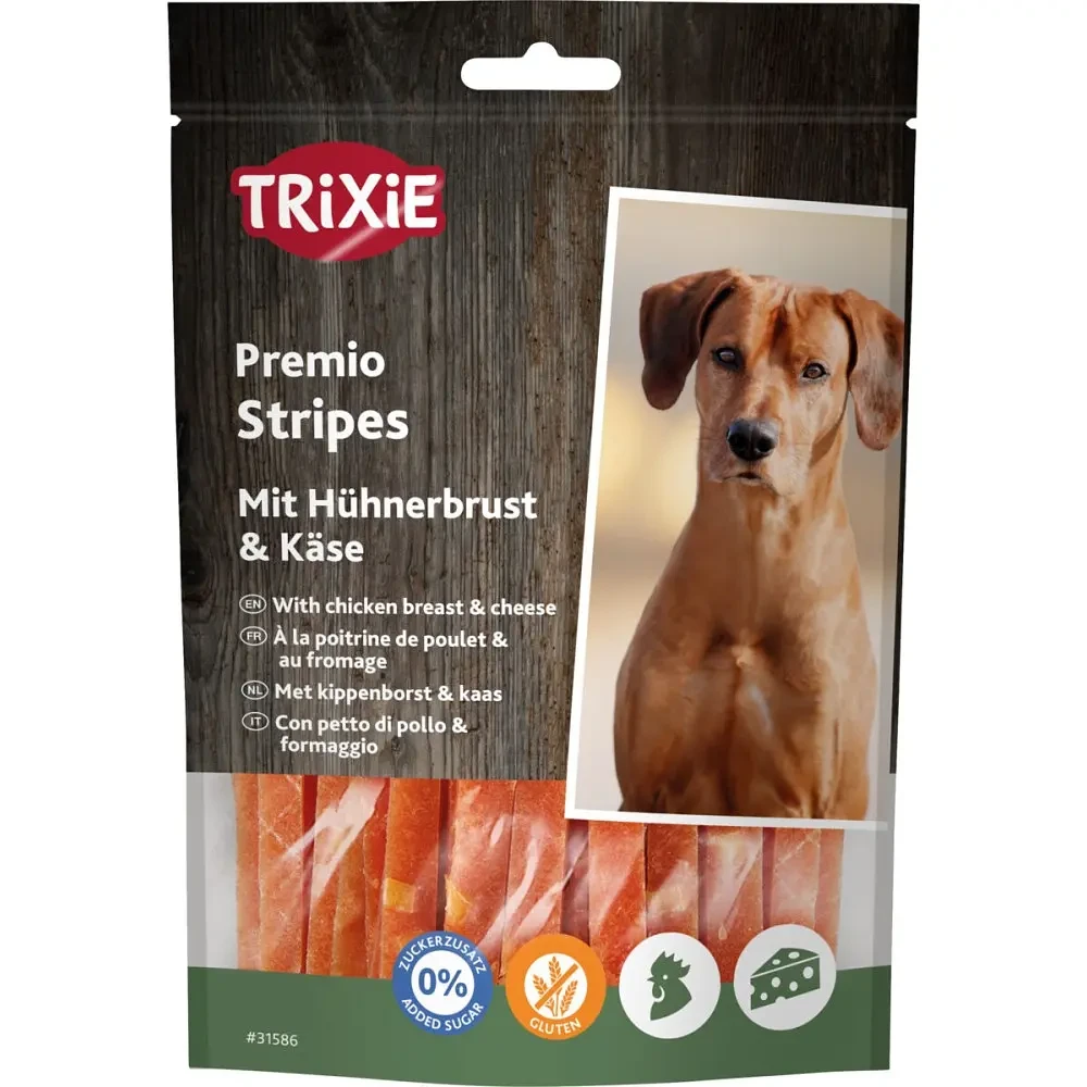 Trixie TX-31586 Premio Cheese Chicken Stripes 100гр - лакомство
