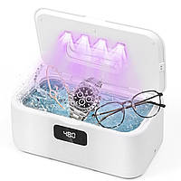 Ультразвуковий очисник, 49000 Гц U-V Ультразвуковий очисник із 5 режимами таймера — 800 мл Пристрій для очищення окулярів