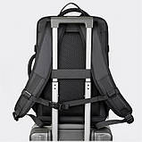 Чоловічий рюкзак для ділових подорожей, рюкзак із розширенням відділення для взуття, дорожня сумка оптом, фото 6
