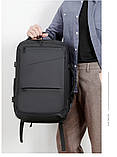 Чоловічий рюкзак для ділових подорожей, рюкзак із розширенням відділення для взуття, дорожня сумка оптом, фото 3