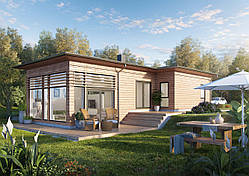 Проект удома у двох рівнях Mode 72 кв.м.