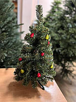 Ялинка настільна з штучної хвої декорована А-39 40 см, фото 5