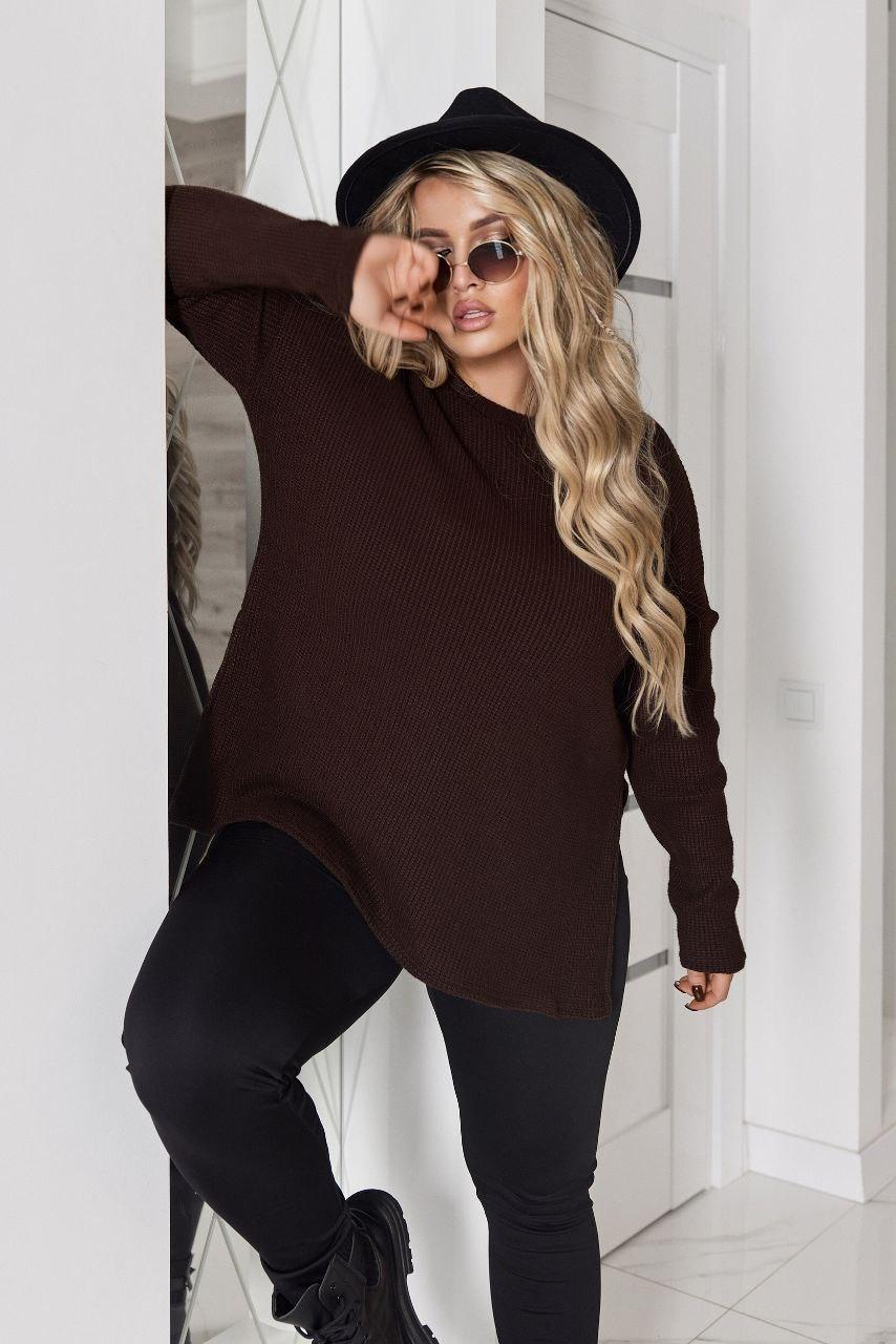 Жіноча туніка в'язка великого розміру батал Розміри: 50-52, 54-56, 58-60, 62-64