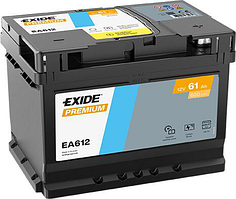 Акумулятор EXIDE PREMIUM 61Ah Н Єв (-/+) (600EN) (д242*ш175*в175) EA612