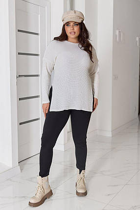 Жіноча туніка в'язка великого розміру батал Розміри: 50-52, 54-56, 58-60, 62-64, фото 2