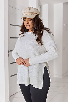 Жіноча туніка в'язка великого розміру батал Розміри: 50-52, 54-56, 58-60, 62-64, фото 1