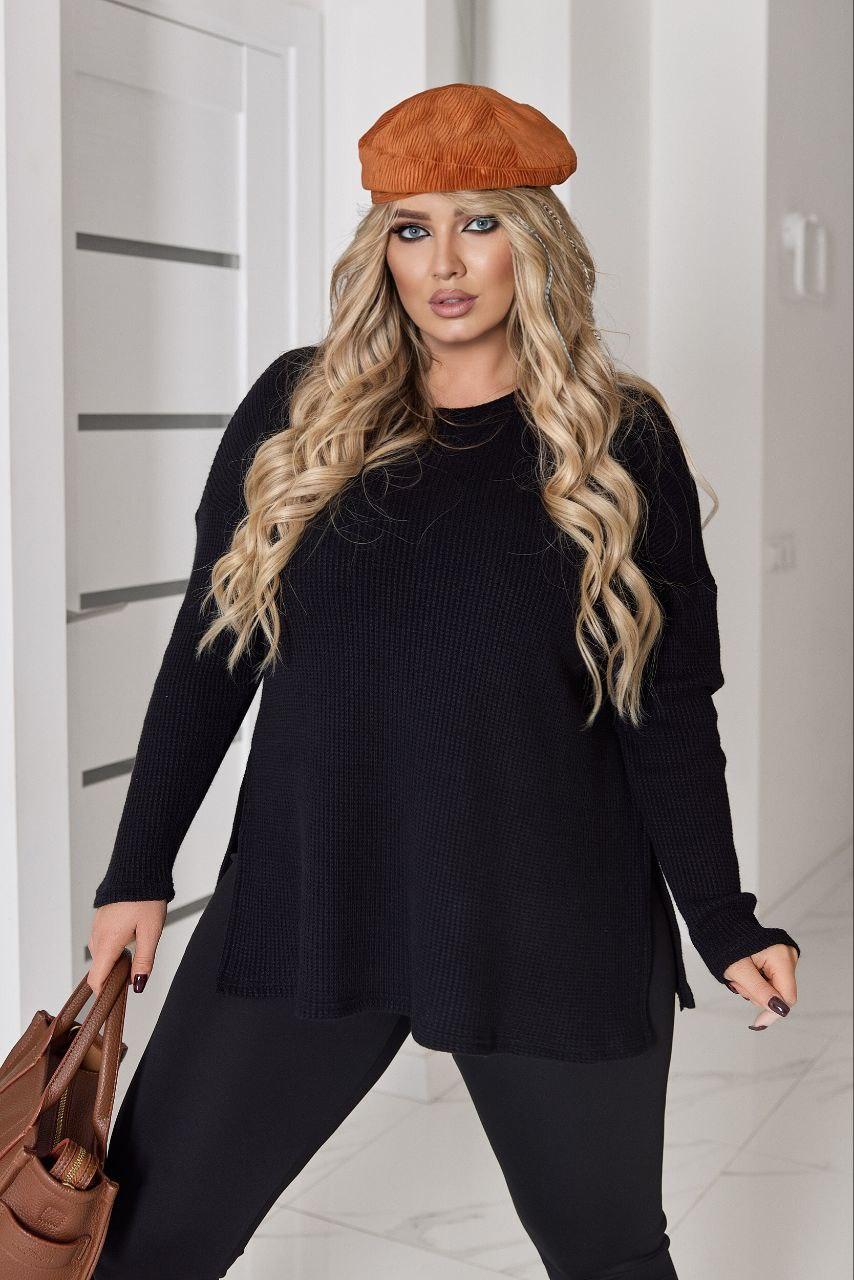 Жіноча туніка в'язка великого розміру батал Розміри: 50-52, 54-56, 58-60, 62-64