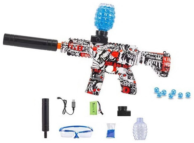 Дитячий гідрогелевий автомат M416mini на акумуляторі, фото 1