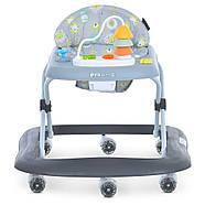 Ходунки El Camino ME 1217 PYRAMID з музичною панеллю, регульованим сидінням та силіконовими колесами, фото 2