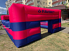 Надувний атракціон футбол із вентилятором та алюмінієвими трубами 12 м, фото 2