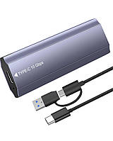 Зовнішній корпус M.2 NVMe SSD Enclosure USB 3.2 Gen2 для NVMe та SATA SSD до 4TB