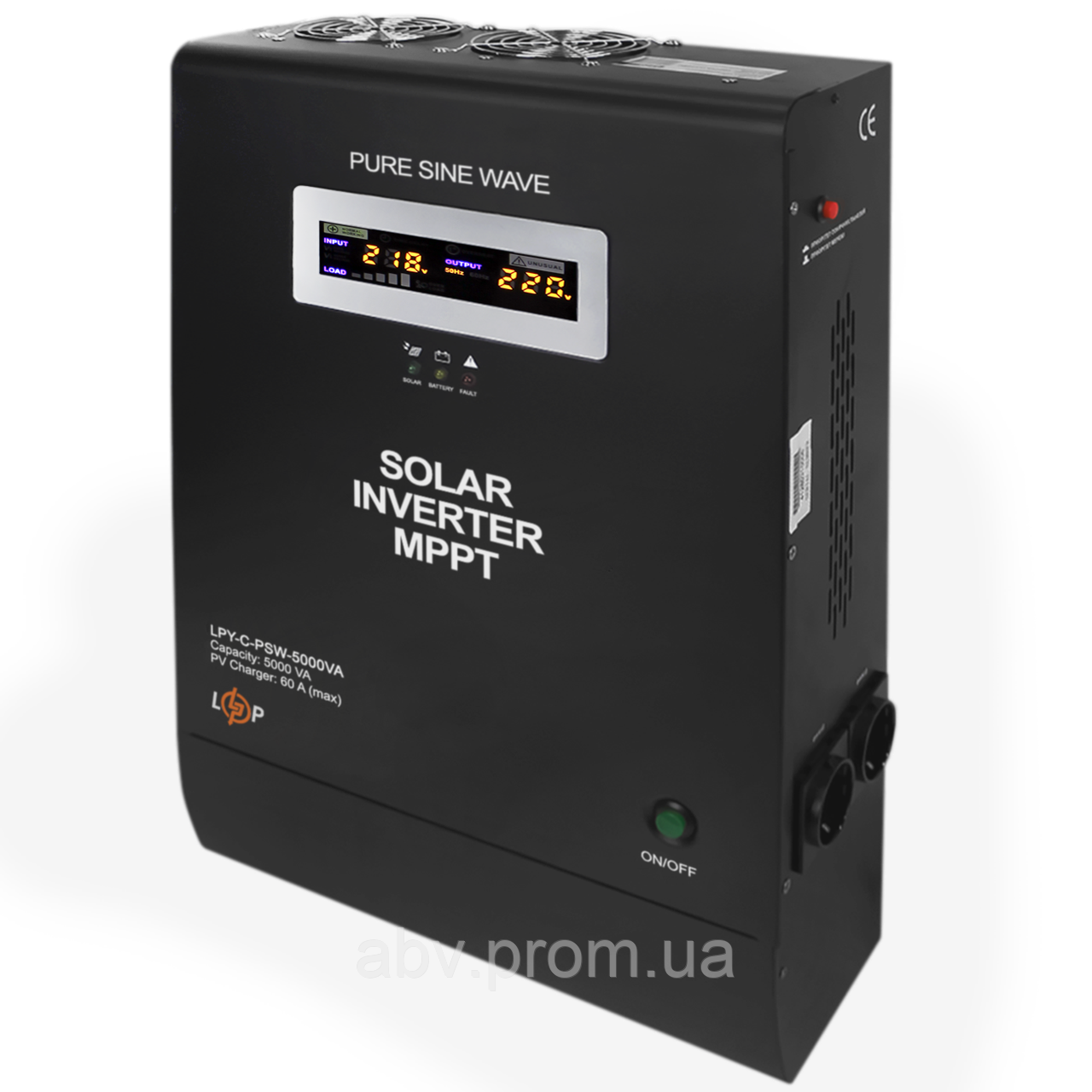 Сонячний інвертор (ДБЖ) LogicPower LPY-C-PSW-5000VA (3500W) MPPT48V, фото 1