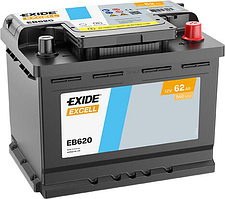 Акумулятор EXIDE EXCELL 62Ah Єв (-/+) (540EN) (д242*ш175*в190) EB620