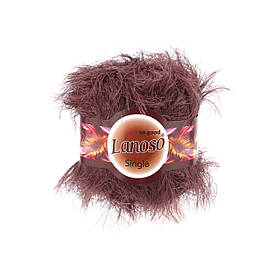 Фантазійна пряжа Lanoso Single, колір шоколадний