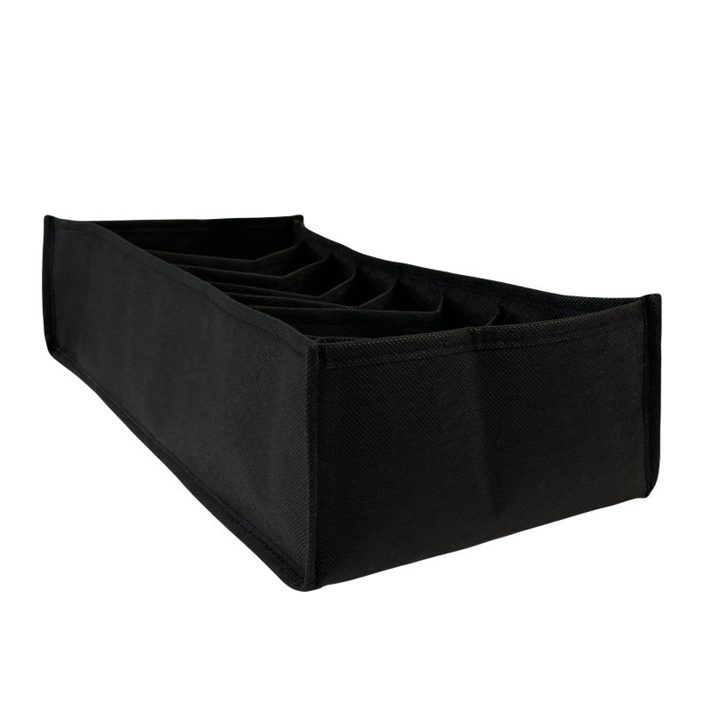 Гнучкий органайзер для дитячих речей зі спанбонду M - 20*39*9 см (чорний), фото 1