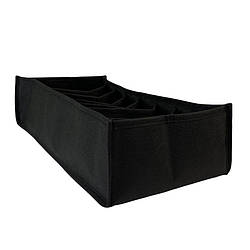 Гнучкий органайзер для дитячих речей зі спанбонду M - 20*39*9 см (чорний)