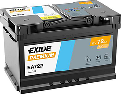 Акумулятор EXIDE PREMIUM 72Ah Н Ев (-/+) (720EN) (д278*ш175*в175) EA722