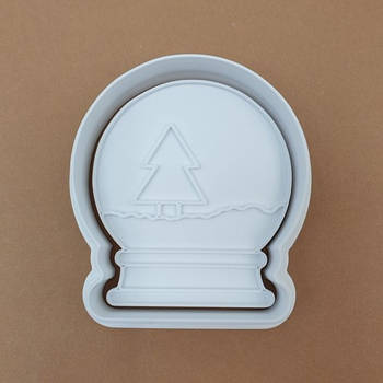 Вирубка-штамп Новорічна снігова куля 6.5 см