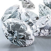 Картина-годинник «Діаманти» Елегантний настінний декор у сучасному стилі Друк на полотні Безшумний механізм 100х60 з 2х модулів, фото 4