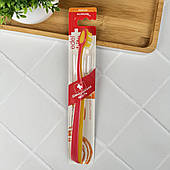 Зубна щітка Edel+White Allround середня жорсткість (жовта),1 шт