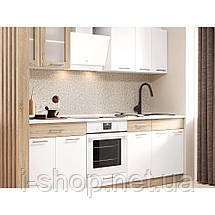 Кухня модульна Еверест Еко набір №3 дуб сонома/німфея альба (білий) 2.4 м стільниця Скай (DTM-071058), фото 3
