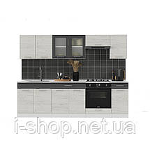 Кухня модульна Еверест Еко набір №5 крафт білий/графіт 2.6 м стільниця Скай (DTM-071064), фото 2