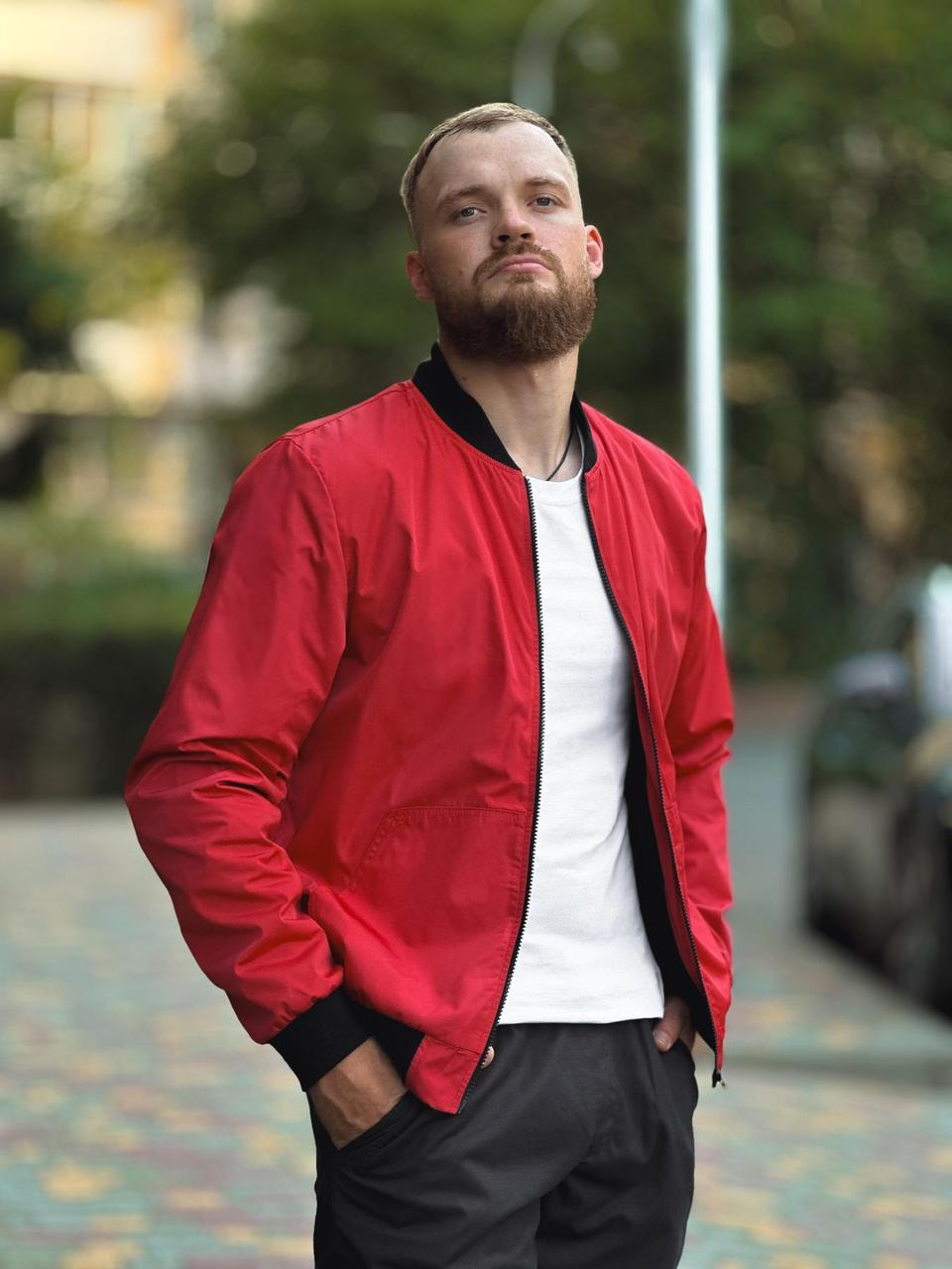 Бомбер чоловічий "Challenge" Intruder червоний