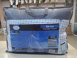 Ковдра "Біо пух" двоспальна осінь/зима біла стьобана (Лелека)