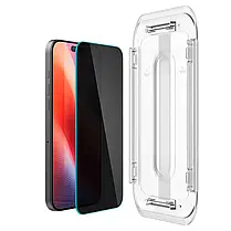 Захисне скло Spigen для iPhone 17 Pro Max/ 16 Pro Max - Privacy, EZ FIT PRO, GLAS.tR (2 шт), Антишпигун (AGL10096), фото 5