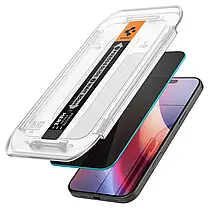 Захисне скло Spigen для iPhone 17 Pro Max/ 16 Pro Max - Privacy, EZ FIT PRO, GLAS.tR (2 шт), Антишпигун (AGL10096), фото 4