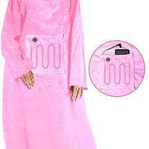 Електрична ковдра Mad Monkey 2000119 Рожева Флісова З Підігрівом Легка 1 Особа 2000119, фото 5