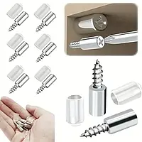 Кронштейн для полиць універсальний тримач для полиць 10 шт + 10 шт Прозорих ковпачків