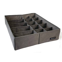 Органайзер для дитячого комоду комбінований 35×28×8 см (сірий)