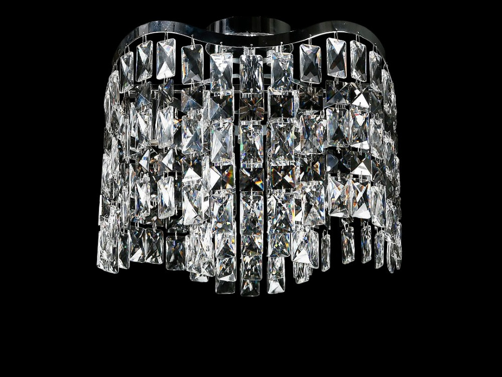 Хрустальна люстра Splendid-Ray LGH90350/5 (CR) — стельова люстра з витонченим каскадом кришталю та покриттям під хром, фото 1
