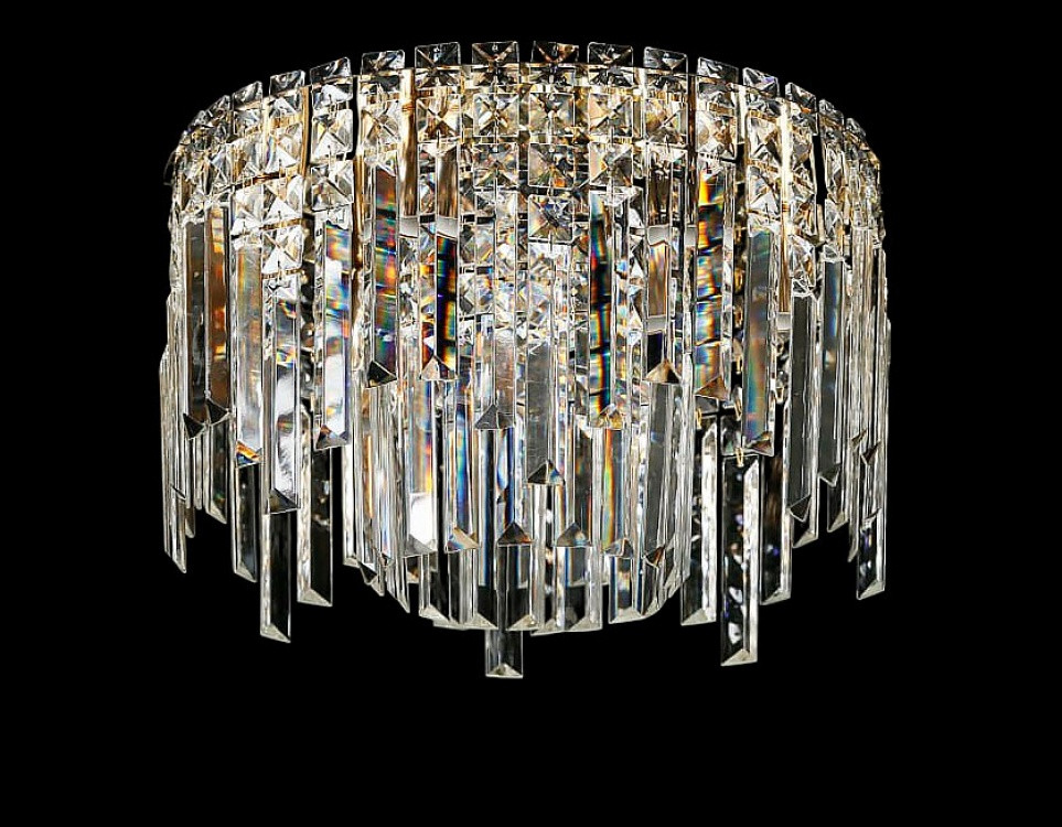 Хрустальна люстра Splendid Ray LGH90339/6 (FGD) — стельова люстра з кришталем золото 38 см, висота 28 см, на 6 лампочок, фото 1