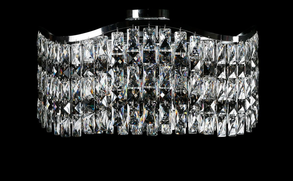 Кришталева люстра Splendid Ray LGH90350/9 (CR) — стельова люстра в хромі з кришталем E14, фото 1