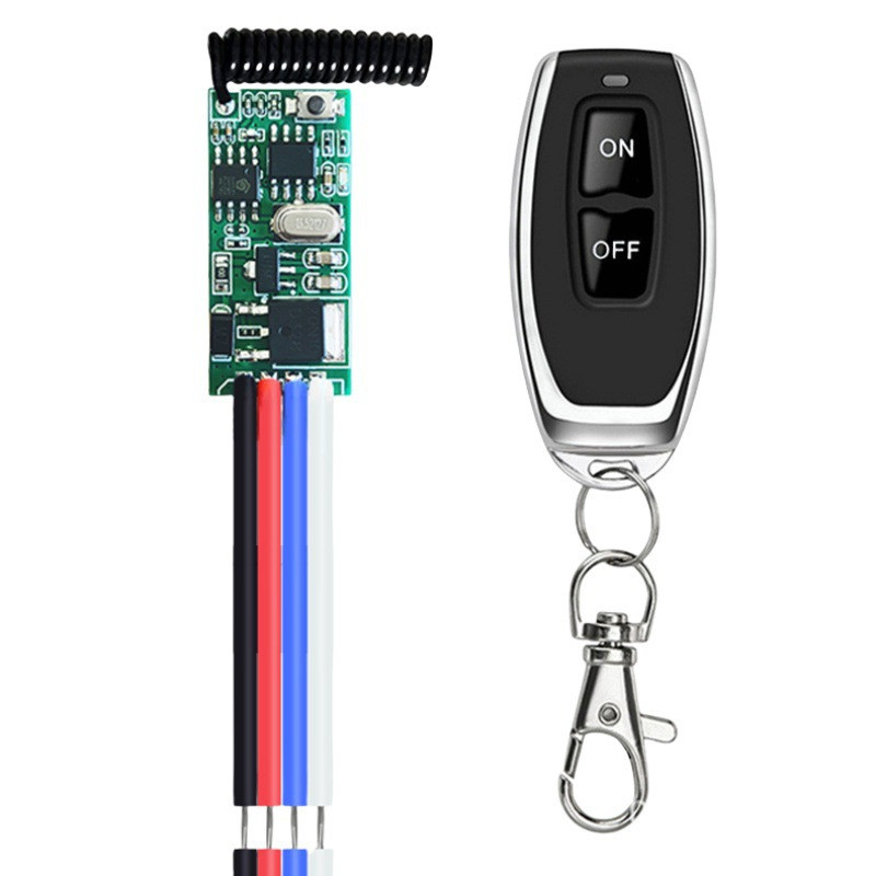 Бездротовий модуль + пульт ON/OFF для керування освітленням, мікроприймач 433МГц, DC 3.6–24В