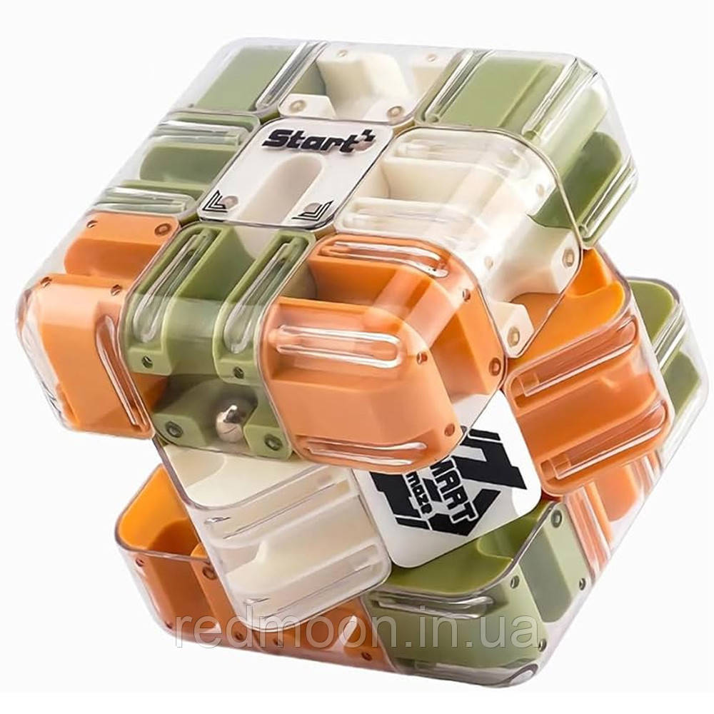 3D головоломка лабіринт Кубик рубіка, 8,5 х8, 5см / Розвиваюча іграшка лабіринт / Головоломка для дітей, фото 1