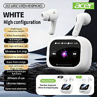 Наушники Acer OHR541 с зарядным футляром-экраном,ENC шумоподавление